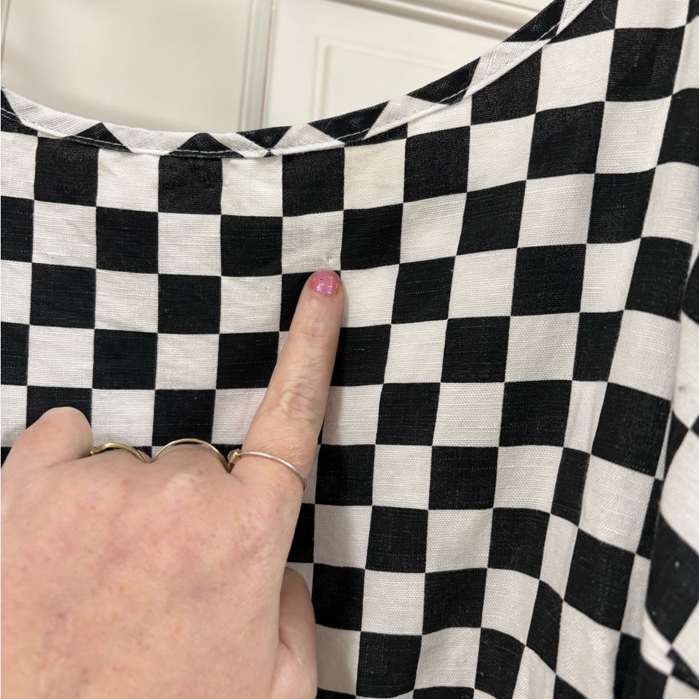 Tuesday of California - checkered slip dress - 2x - Picture 2 of 5